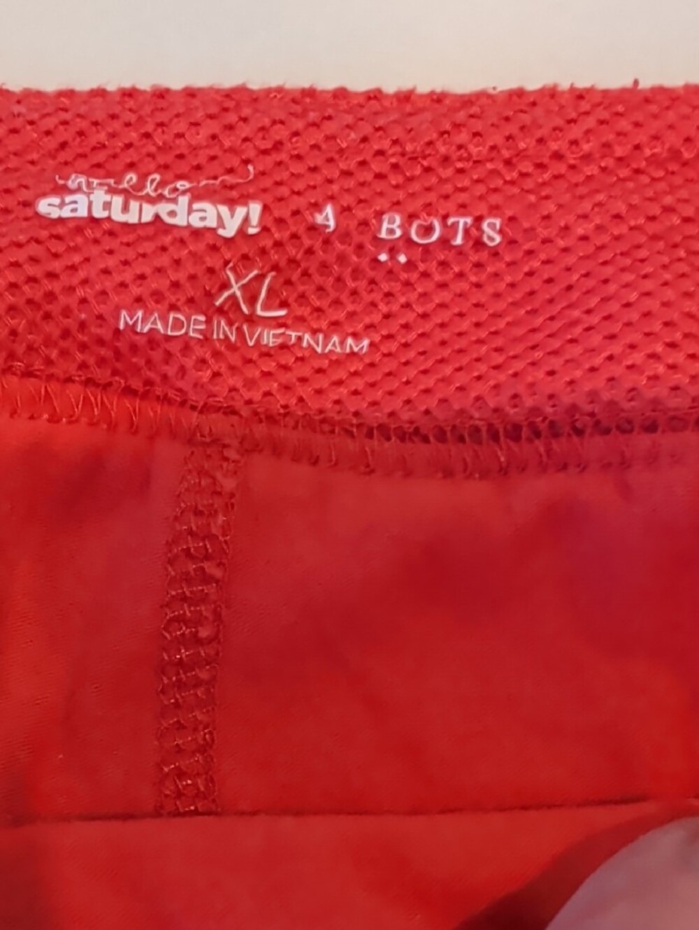 HELLO SATURDAY TALBOTS Pre-Owned Size XL Red Knit Skort With Pockets - Picture 5 of 10
